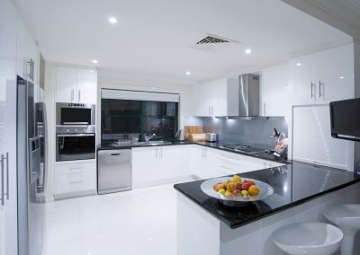 Modern kitchen in luxury mansion